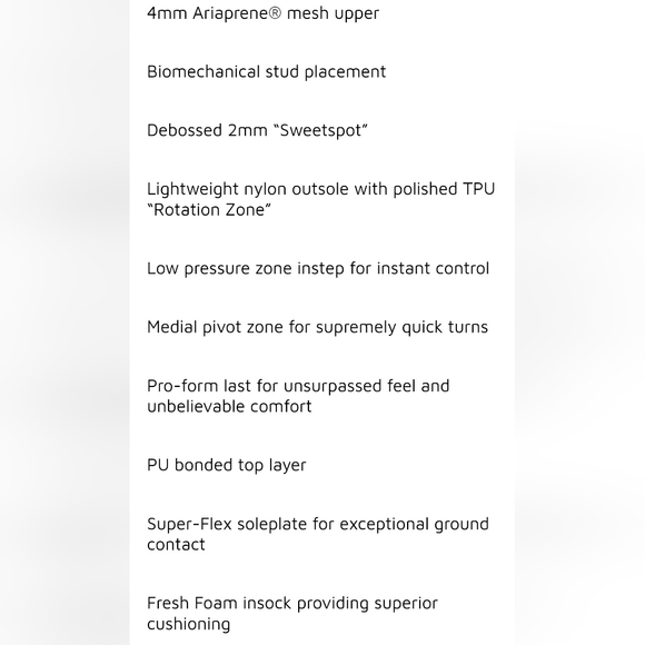 New Balance, Visaro cleats - Picture 5 of 6